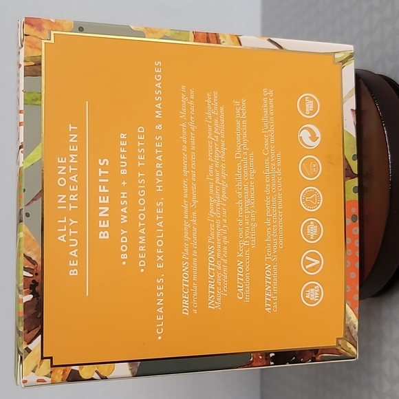 Spongelle Cinnamon & Honey Body Wash Infused Buffer - Picture 4 of 6